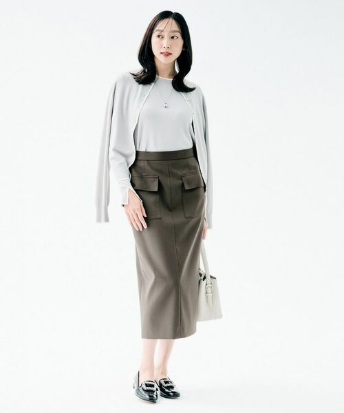 UNTITLED / アンタイトル ロング・マキシ丈スカート | アウトポケット ナロースカート | 詳細4