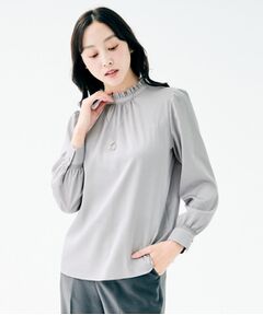 UNTITLED / アンタイトル シャツ・ブラウス | ハイネックフリル ブラウス