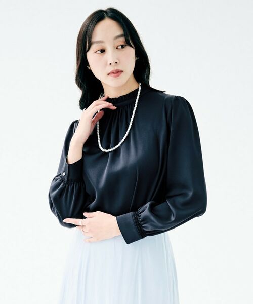 UNTITLED / アンタイトル シャツ・ブラウス | ハイネックフリル ブラウス | 詳細10