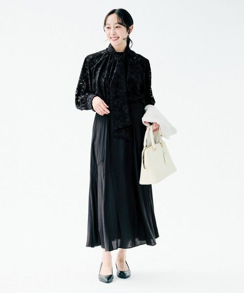 UNTITLED / アンタイトル シャツ・ブラウス | カットジャカード ボウタイブラウス | 詳細13