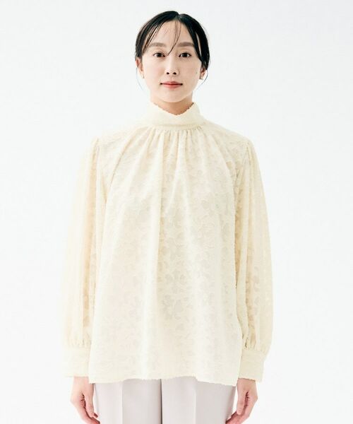 UNTITLED / アンタイトル シャツ・ブラウス | カットジャカード ボウタイブラウス | 詳細20