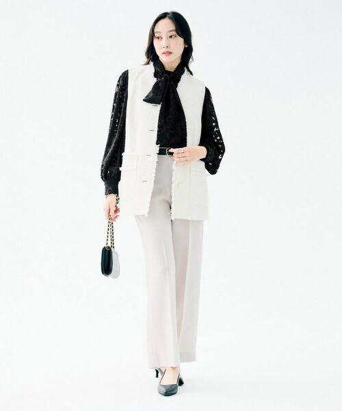 UNTITLED / アンタイトル シャツ・ブラウス | カットジャカード ボウタイブラウス | 詳細8