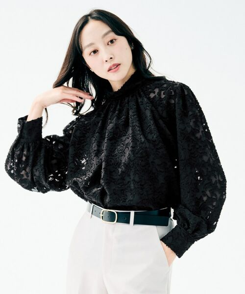 UNTITLED / アンタイトル シャツ・ブラウス | カットジャカード ボウタイブラウス | 詳細9