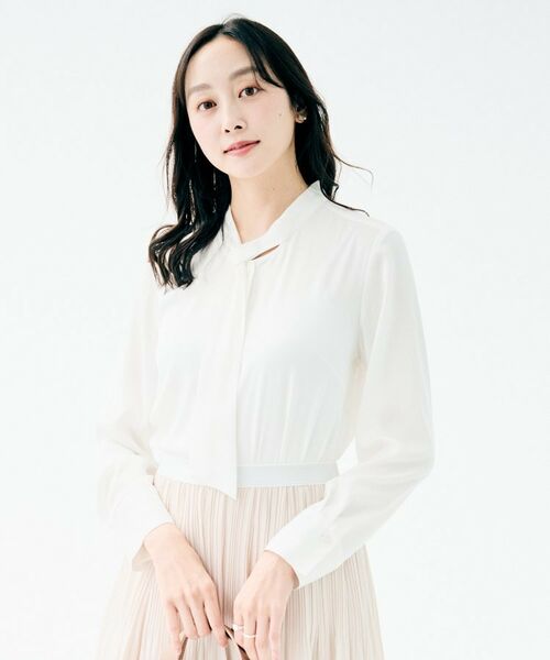 UNTITLED / アンタイトル シャツ・ブラウス | ボウタイブラウス(ホワイト(001))