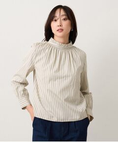 UNTITLED / アンタイトル シャツ・ブラウス | シャーリングフリルネックブラウス