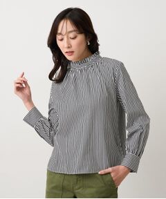 UNTITLED / アンタイトル シャツ・ブラウス | シャーリングフリルネックブラウス