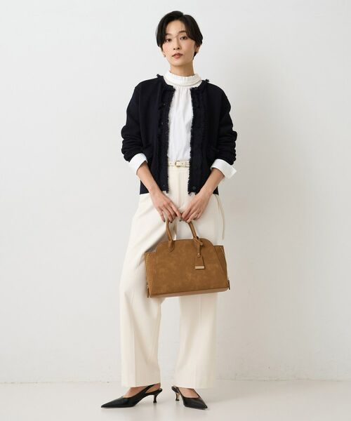 UNTITLED / アンタイトル シャツ・ブラウス | シャーリングフリルネックブラウス | 詳細4