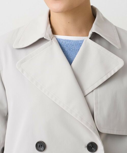 UNTITLED / アンタイトル トレンチコート | 【定番人気/はっ水/洗える】タスランショートトレンチコート | 詳細29