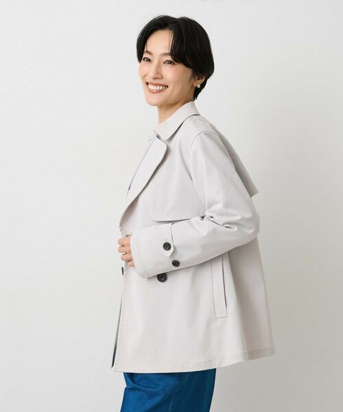 UNTITLED / アンタイトル トレンチコート | タスランショートトレンチコート | 詳細3