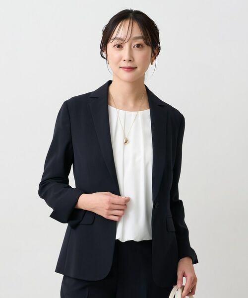 UNTITLED / アンタイトル テーラードジャケット | エアリーテーラードジャケット（ネイビー(094)）