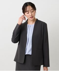 UNTITLED / アンタイトル ノーカラージャケット | エアリーノーカラージャケット