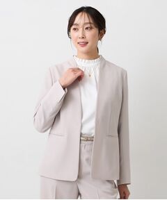 UNTITLED / アンタイトル ノーカラージャケット | エアリーノーカラージャケット