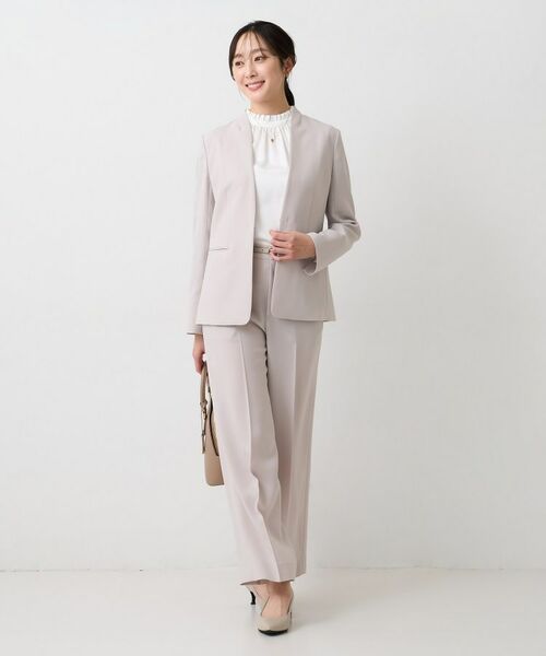 UNTITLED / アンタイトル ノーカラージャケット | エアリーノーカラージャケット | 詳細8