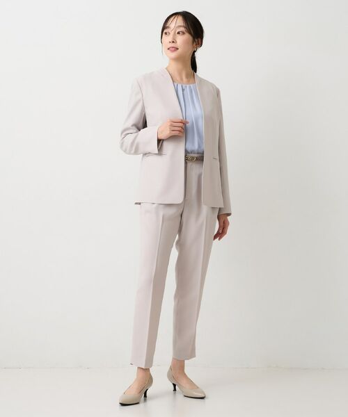 UNTITLED / アンタイトル ノーカラージャケット | エアリーノーカラージャケット | 詳細9