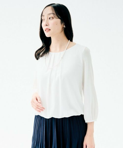 UNTITLED / アンタイトル シャツ・ブラウス | タックブラウス(オフホワイト(003))
