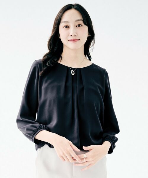 UNTITLED / アンタイトル シャツ・ブラウス | タックブラウス(ネイビー(694))