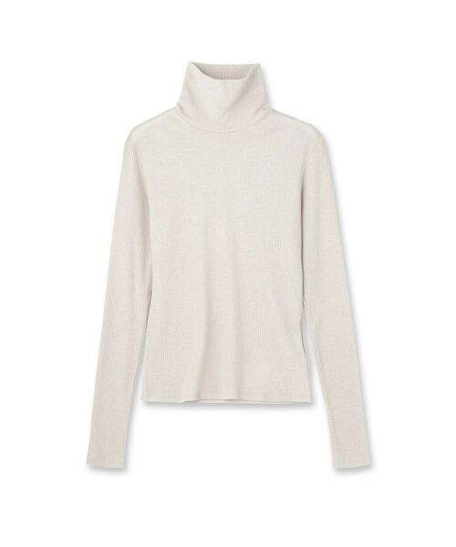 UNTITLED / アンタイトル カットソー | 【洗える/レイヤードインナー】ナチュラルテレコハイネックプルオーバー | 詳細1
