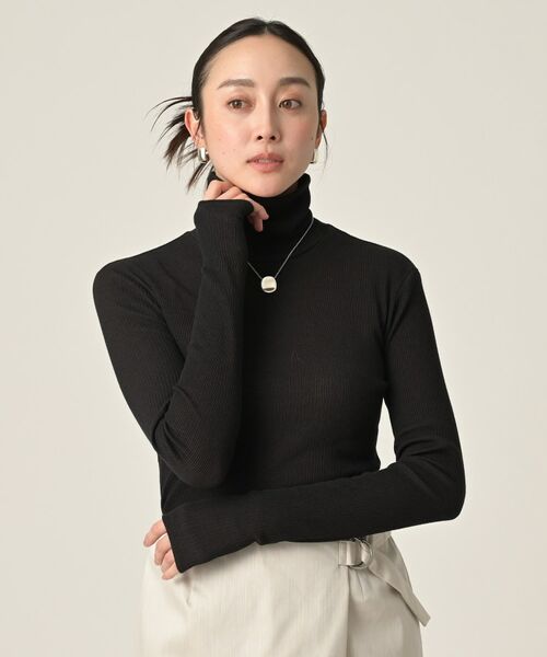 UNTITLED / アンタイトル カットソー | 【洗える/レイヤードインナー】ナチュラルテレコハイネックプルオーバー | 詳細10