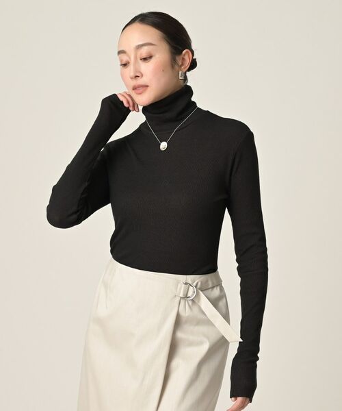 UNTITLED / アンタイトル カットソー | 【洗える/レイヤードインナー】ナチュラルテレコハイネックプルオーバー | 詳細11