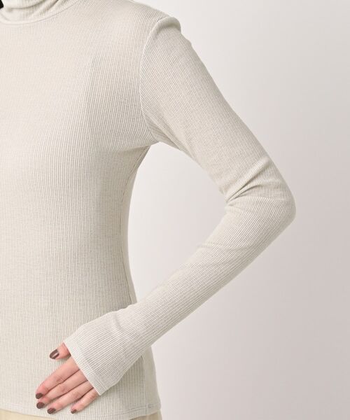 UNTITLED / アンタイトル カットソー | 【洗える/レイヤードインナー】ナチュラルテレコハイネックプルオーバー | 詳細18