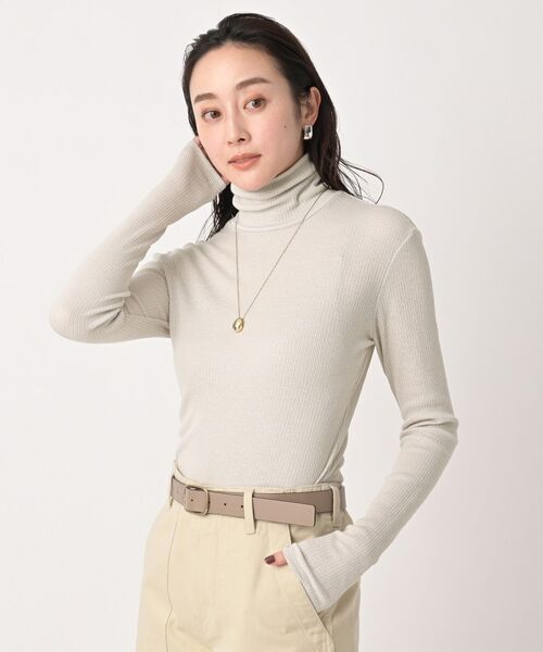 UNTITLED / アンタイトル カットソー | 【洗える/レイヤードインナー】ナチュラルテレコハイネックプルオーバー | 詳細7
