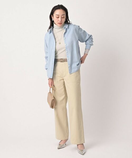 UNTITLED / アンタイトル カットソー | 【洗える/レイヤードインナー】ナチュラルテレコハイネックプルオーバー | 詳細8