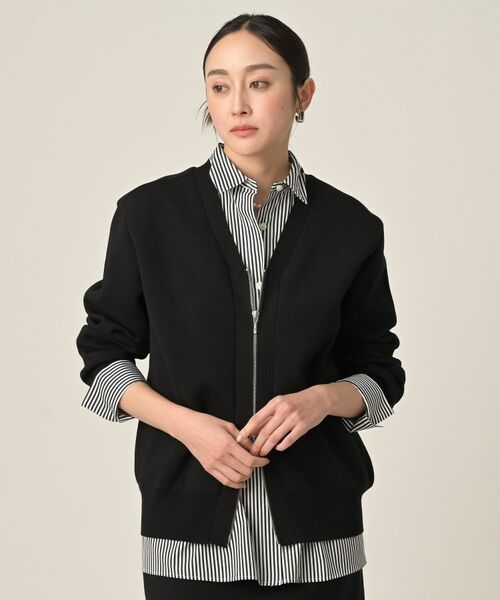 UNTITLED / アンタイトル カーディガン・ボレロ | ジップアップニットカーディガン | 詳細3