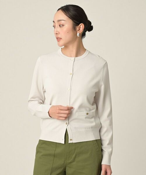 UNTITLED / アンタイトル カーディガン・ボレロ | クルーネックニットカーディガン(グレージュ(050))