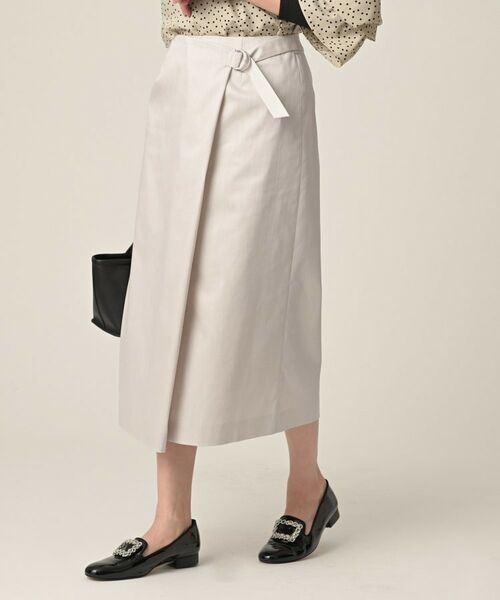 UNTITLED / アンタイトル ロング・マキシ丈スカート | デニム調シャンブレーナロースカート | 詳細3