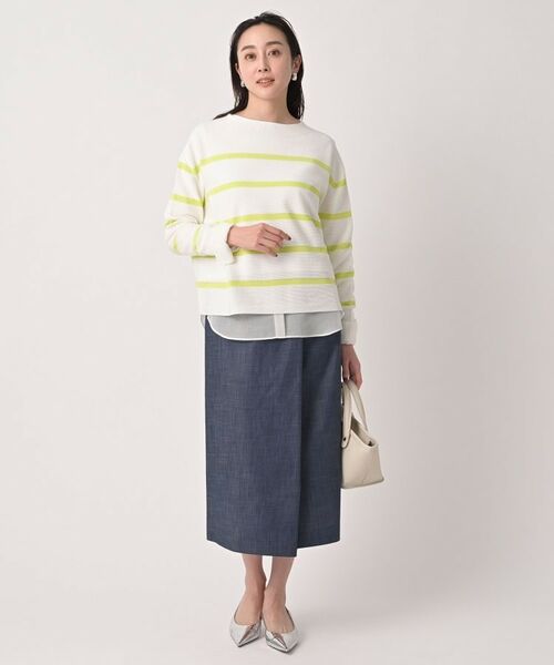 UNTITLED / アンタイトル ロング・マキシ丈スカート | デニム調シャンブレーナロースカート | 詳細8