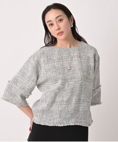 UNTITLED / アンタイトル シャツ・ブラウス | 【洗える】ツイードドルマンブラウス