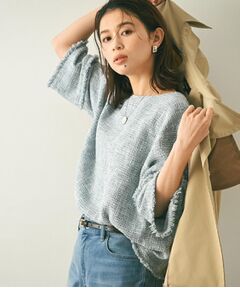 UNTITLED / アンタイトル シャツ・ブラウス | 【洗える】ツイードドルマンブラウス