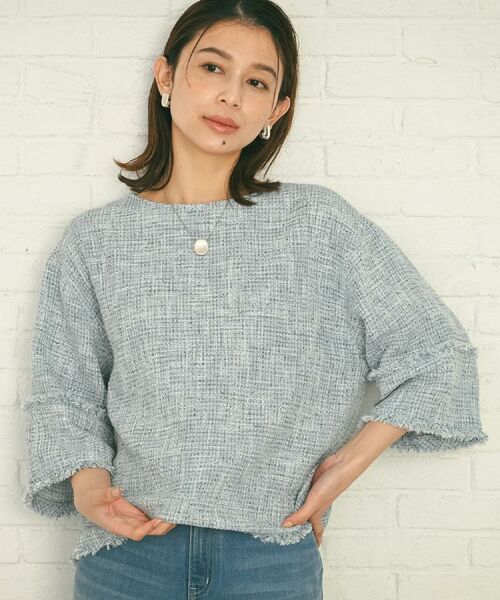 UNTITLED / アンタイトル シャツ・ブラウス | 【洗える】ツイードドルマンブラウス | 詳細10