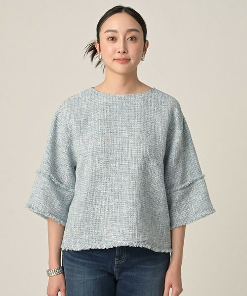 UNTITLED / アンタイトル シャツ・ブラウス | 【洗える】ツイードドルマンブラウス | 詳細15