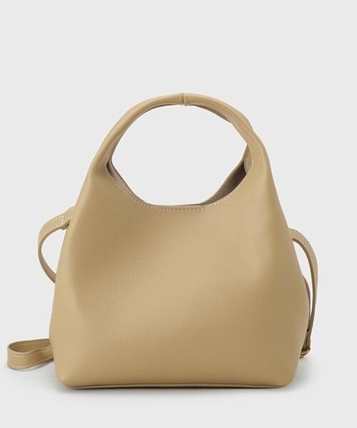 UNTITLED / アンタイトル ショルダーバッグ | 【MROSE】2WAYモダンレザーバッグ（ベージュ(052)）