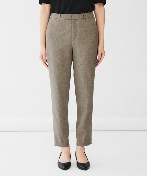 UNTITLED / アンタイトル パンツ | 【通勤スーツ/入卒/セレモニー】ウーステッドカルゼ テーパードパンツ | 詳細10