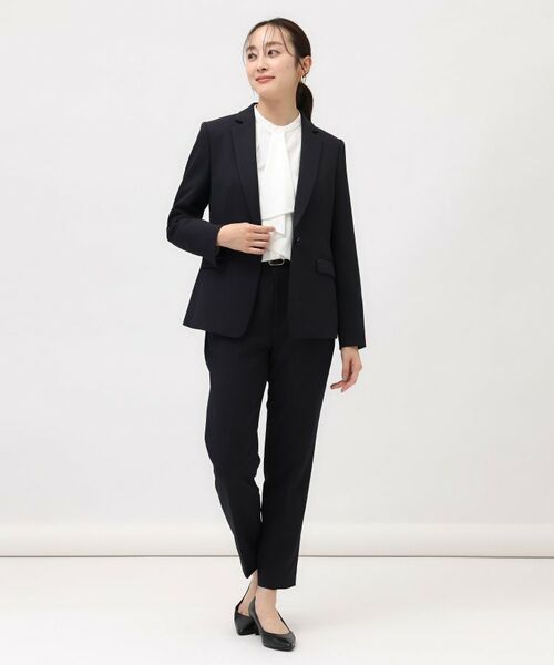 UNTITLED / アンタイトル パンツ | 【通勤スーツ/入卒/セレモニー】ウーステッドカルゼ テーパードパンツ | 詳細4