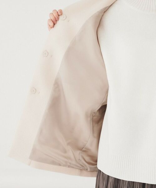 UNTITLED / アンタイトル その他アウター | 【日本製】ミディ丈ノーカラーコート | 詳細11