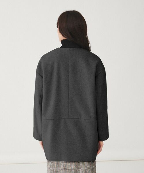 UNTITLED / アンタイトル その他アウター | 【日本製】ミディ丈ノーカラーコート | 詳細15