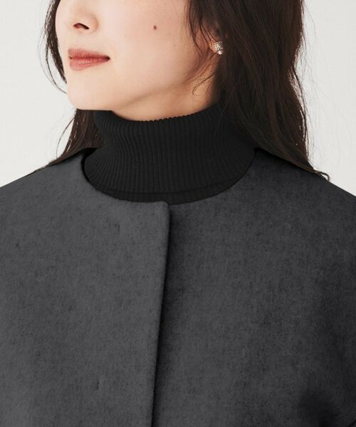UNTITLED / アンタイトル その他アウター | 【日本製】ミディ丈ノーカラーコート | 詳細16