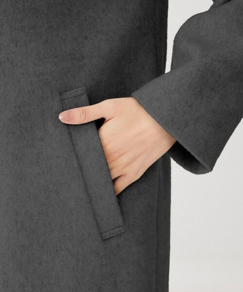UNTITLED / アンタイトル その他アウター | 【日本製】ミディ丈ノーカラーコート | 詳細19