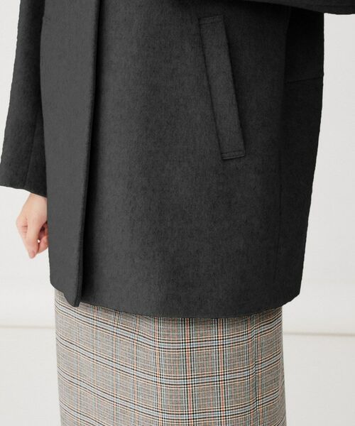 UNTITLED / アンタイトル その他アウター | 【日本製】ミディ丈ノーカラーコート | 詳細20