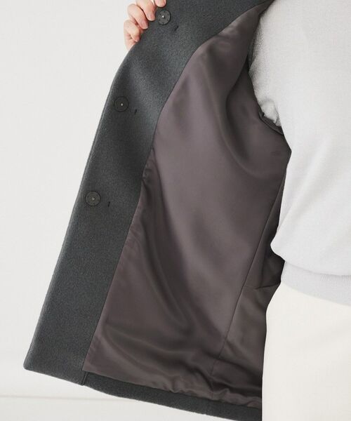 UNTITLED / アンタイトル その他アウター | 【日本製】ミディ丈ノーカラーコート | 詳細6