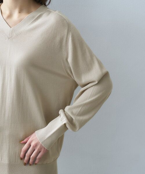 UNTITLED / アンタイトル ニット・セーター | シアーVネックニット | 詳細16