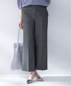 UNTITLED / アンタイトル パンツ | 【接触令感/洗える/後ろウエストゴム】オックスワイドパンツ