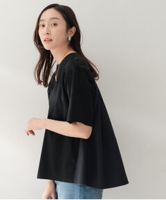 UNTITLED / アンタイトル カットソー | 異素材ドッキングプルオーバー