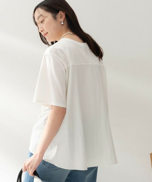 UNTITLED / アンタイトル カットソー | 異素材ドッキングプルオーバー | 詳細3