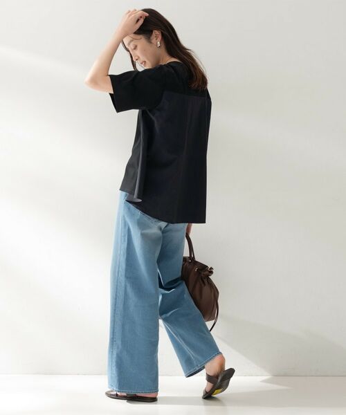 UNTITLED / アンタイトル カットソー | 異素材ドッキングプルオーバー | 詳細8