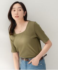 UNTITLED / アンタイトル カットソー | スクエアネックプルオーバー