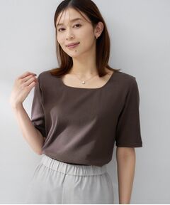 UNTITLED / アンタイトル カットソー | スクエアネックプルオーバー